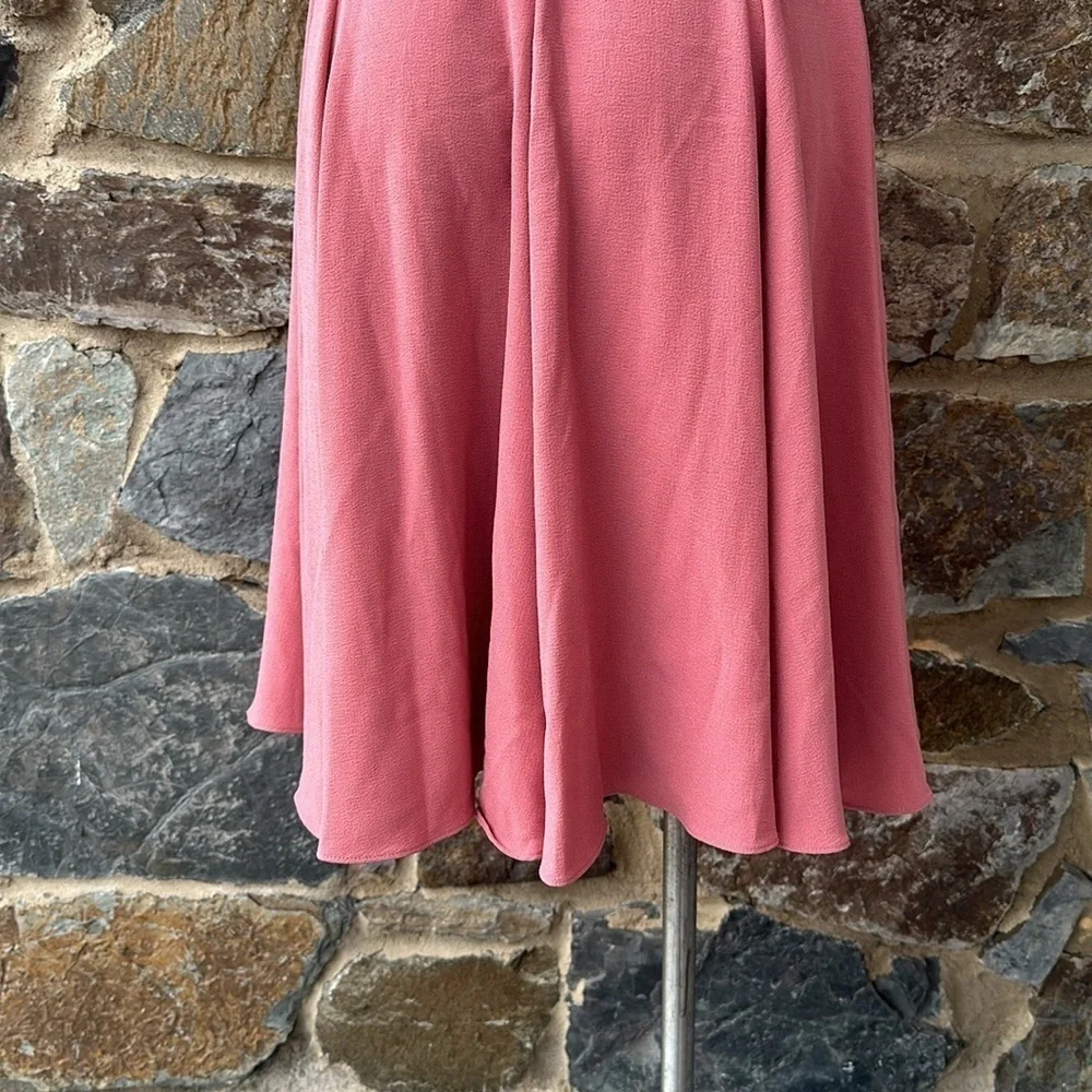 Gal Meets Glam Collection Edith City Crepe Fit & Flare Midi Dress Size 00